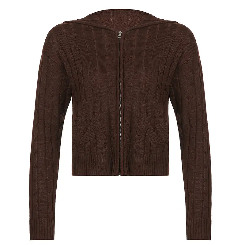 19028 Twisted Flower Brown