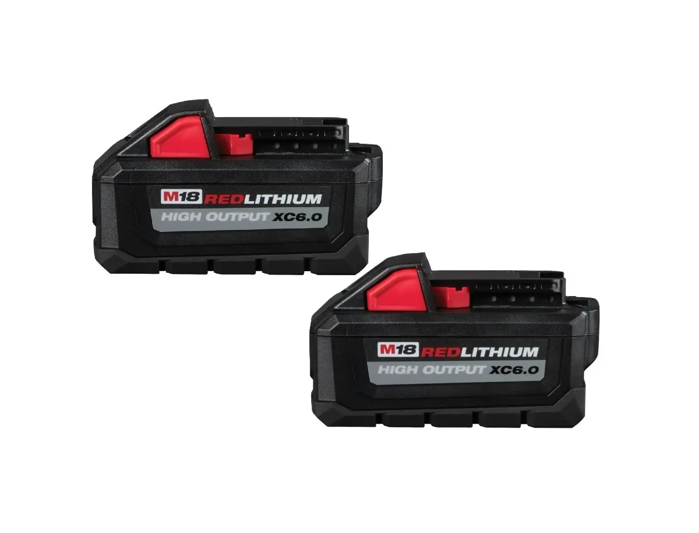 Milwaukee 48-11-1865 M18 REDLITHIUM HIGH OUTPUT XC6.0 Batteries - 1 or 2 Pack, 108Wh, 50% More Power, Extreme Cold Weather Compatible, Works with 150+ M18 Solutions