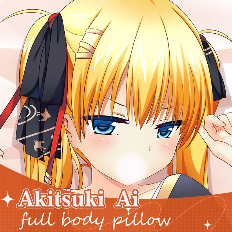 Oni Chichi Akitsuki Ai Double-Sided Print Hing Body Pillowcase Otaku Cosplay Pillow Cover