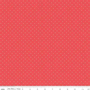 Red Dot Flannel Fabric