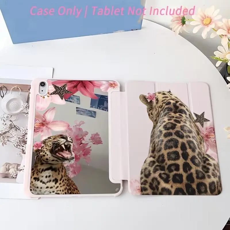 Lily Tiger Smart Protective Case is compatible with iPad Air 6, Air 5, 4th generation, and iPad 10 (10.9 inches) - compatible with Apple iPad Pro 2024, Air M3/A16 2025, perfect for busy meetings, travel adventures, and comfortable family leisure time girl