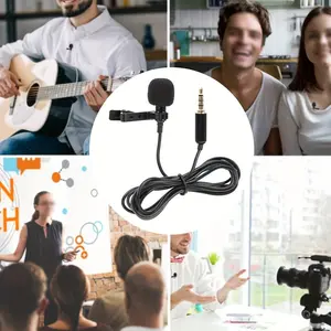 Lavalier Microphone Recording Conference Interview Mini Microphone Lavalier Microphone Clip Microphone