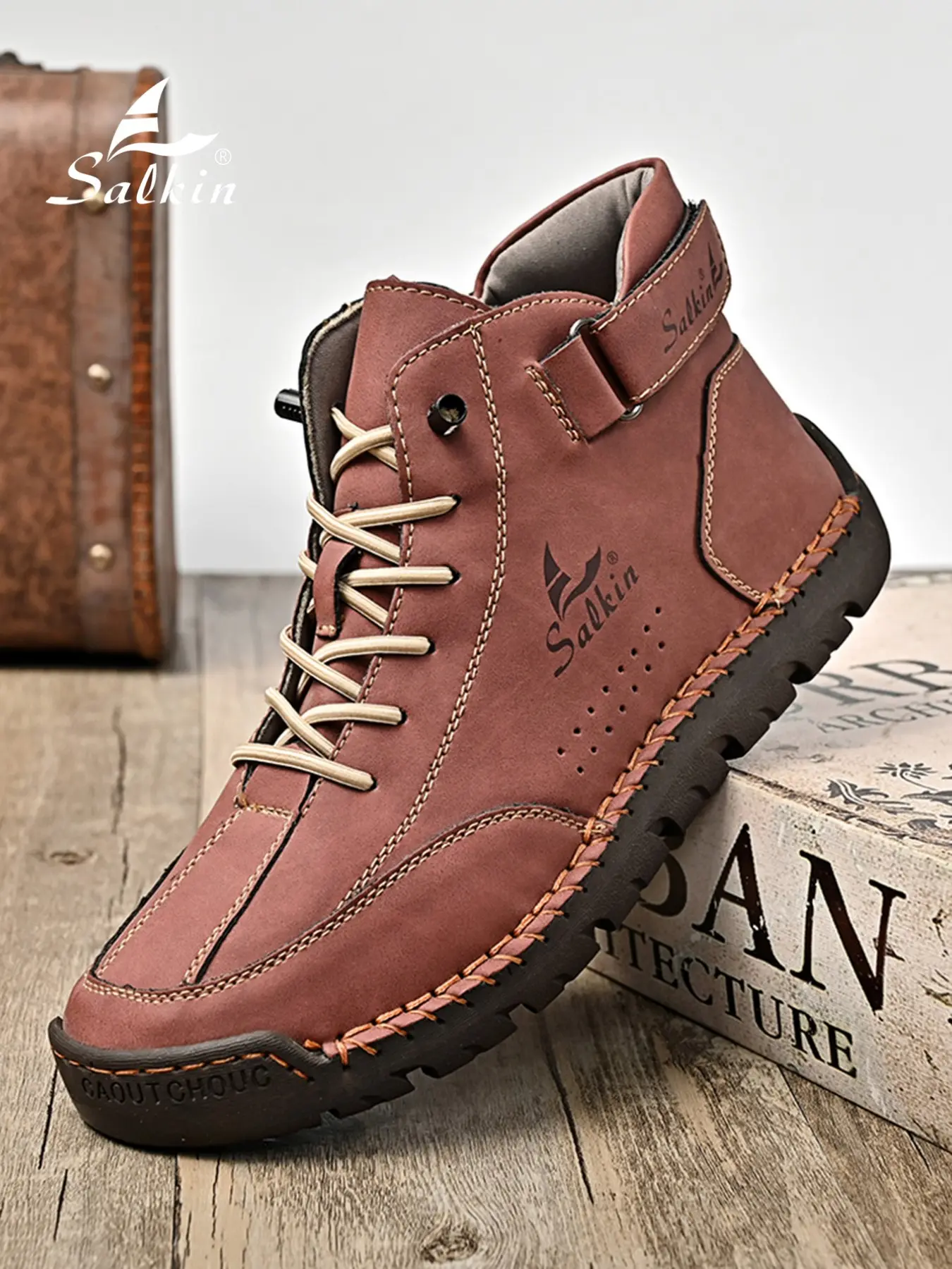 Men's Fashion Boots, Trendy Bare Boots, Spring & Fall High Top Sneakers, Comfortable Soft Sole, Durable Anti-Slip, Outdoor Hiking, Daily Driving, Outdoor Footwear