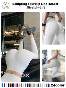 Women's High Waist Seamless Yoga Pants, Stretchy Slim Fit Butt Lifting Workout Leggings, Athletic Leggings, Breathable & Soft for Yoga Running Daily Commute