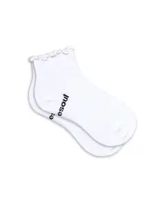 Ruffle Quarter Sock - Organic Cotton Seamless Double Cushioned Breathable Knee High Socks Ribbed Cuff Design Comfort Fit As Seen On Shark Tank Everyday Outfits Soft Comfy socks For Men And Women