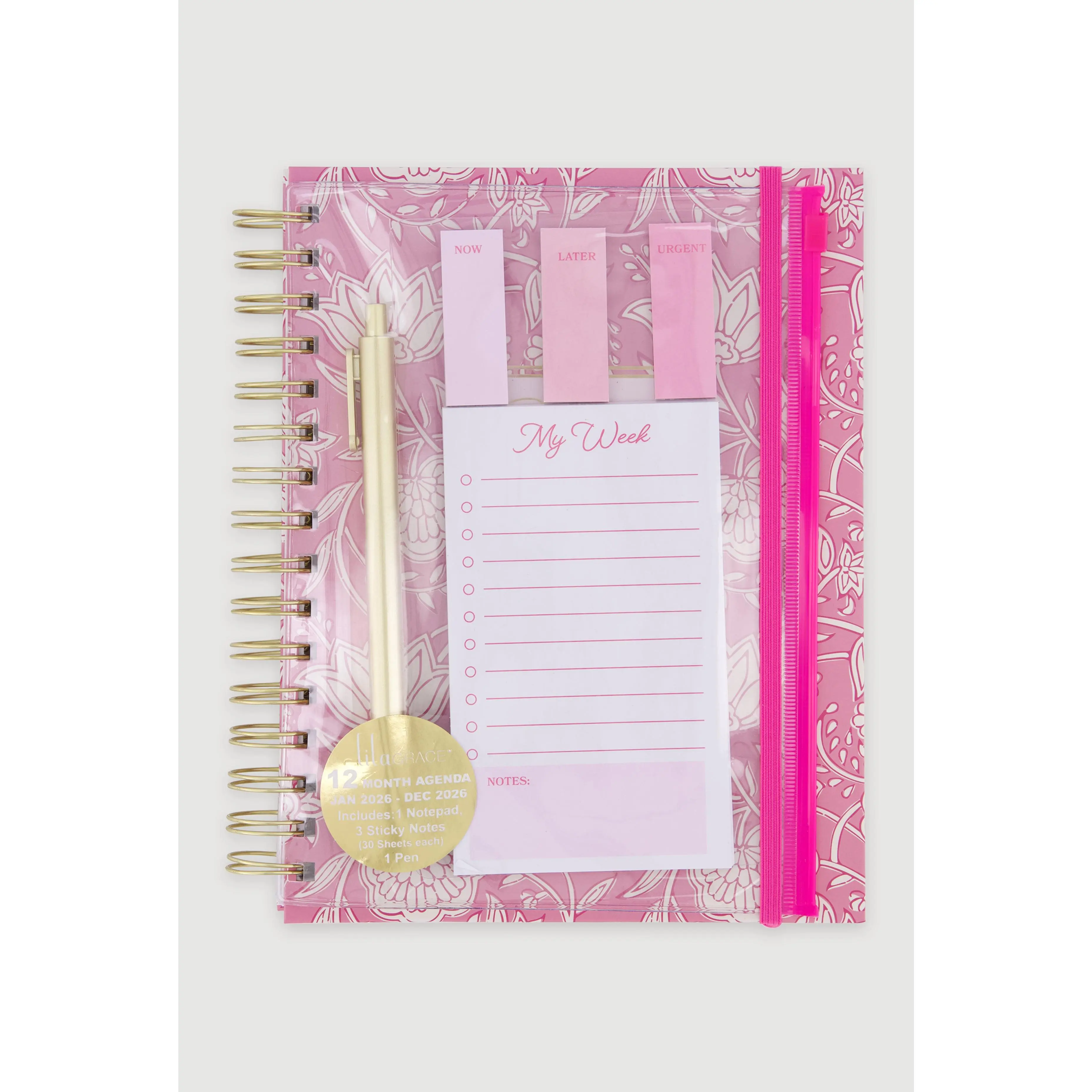 Be Still And Know Graphic Spiral Monthly Planner Set