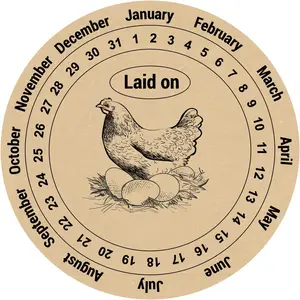 Laid  Date  Egg Sticker,2inch 300 count Laid   Egg Sticker