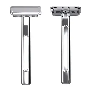 LUMI Suspended Blade Thickness Chrome Double-edged Safety Razor Half Blade Shaver Gift Box For Male Metal Handle Shaving Razor