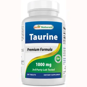 Best Naturals Taurine Supplement, 1000 mg, 250 Tablets - Supports Eye Health, Healthy Cellular Activity, Cardiovascular Health