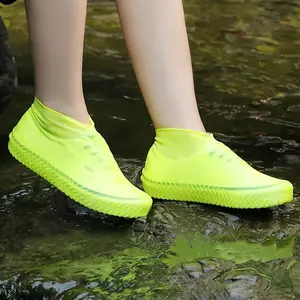 3PCS Rain Boot Overshoes, Waterproof Reusable Shoe Covers, Non Slip Durable Protective Footwear Accessories for Men Women Outdoor Rainy Use