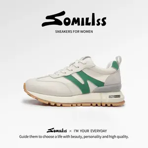 SOMILISS Women's Cushioned Tennis & Walking Shoes, Non-Slip Comfort Sneakers with Breathable Upper for Athletic, Casual, Daily Wear – All-Season Fashion
