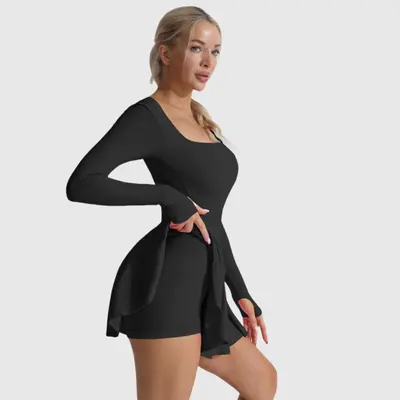 Long Sleeve Backless Dress TikTok Shop