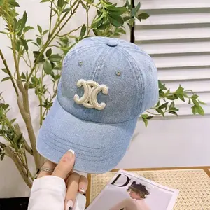 Spring and summer C letter denim baseball cap cap cap casual sunshade sunscreen casual sun hat tide