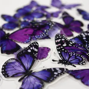 Purple Butterfly Stickers | Aesthetic Decor Set