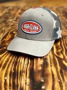 HCWT OG Patched Grey/RWB Flag Trucker Cap