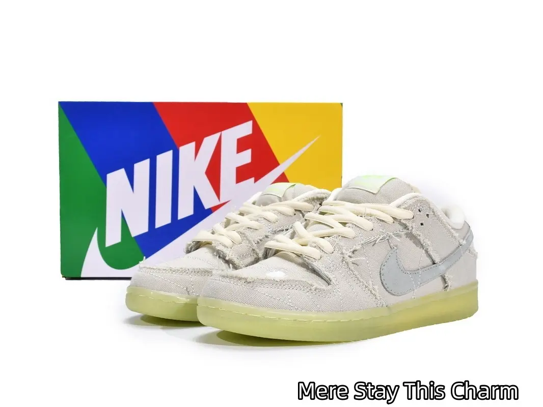 Raw Edge Suede Flat Skateboard Sneakers | Single Cream Beige Distressed Flocked Nubuck Whole Upper | Light Gray Matte Side Accent Logo Panel | Slip Resistant Glow-In-The-Dark Yellow Rubber Bottom | Multi-Scene Daily Commute & Skate Casual Footwear