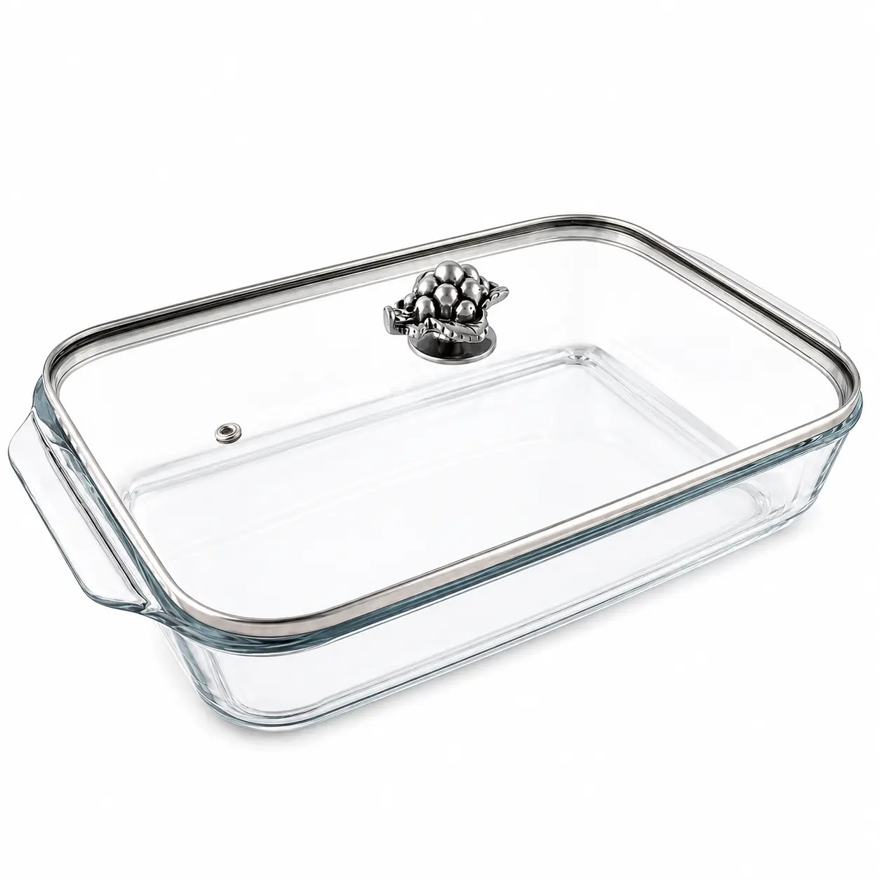 Grape Lid with Pyrex 3 quart Baking Dish