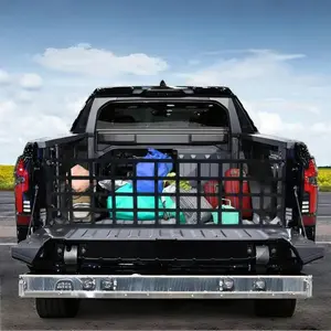 Truck Bed Cargo Net with 4 Extra Carabiners, Car Trunk Storage Net, Car Accessories for Ford F150, for GMC