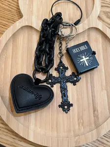 Gothic Style Bag Decoration, Fashionable Bag Keychain, Bag Charm for Women & Men, Trendy All-match & Exquisite Heavy Duty Keychain for Birthday Gift