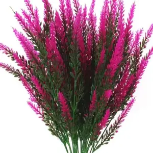 10 Artificial Pine Needle Branches, 13.5inch Cedar Fir, DIY Christmas Wreath, Home Garden & Tabletop Decor, Maintenance-Free, Perfect for Holidays