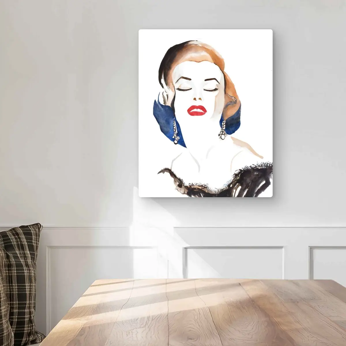 Begin Home Decor C1MP1620HSLN7A 16 x 20 in. Vintage Chic Marilyne Monroe Metal Print Wall Art - Home Decor