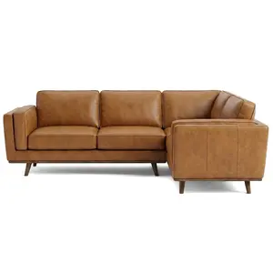 Ernest Tan Leather Corner Sofa