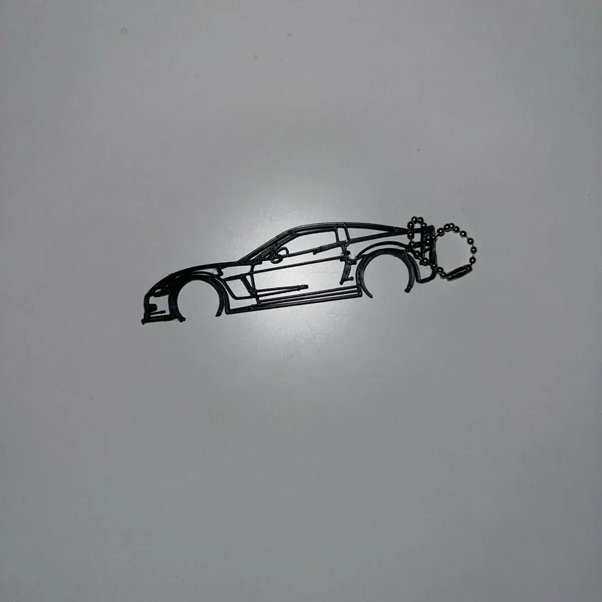 Corvette C6 Car Chains Key Chain with Key Ring