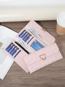 New women's long zipper wallet, Stylish wallet, triple fold multi card slot tassel decoration multifunctional wallet, women's folding card slot and zipper pocket, suitable for outdoor travel and returning to school, Trifold Wallet