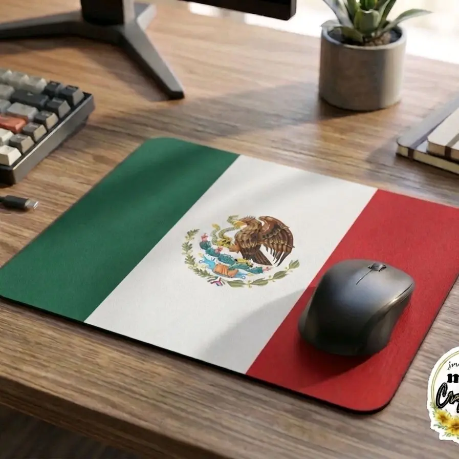 Mexican Flag Mouse Pad