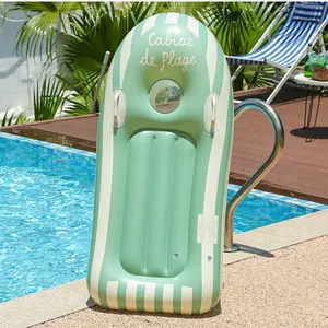 Inflatable Surfboard with Handle, Lightweight Portable Beach Floating Board, Water Sports Pool Surfboard, Adult Summer Beach Essential
