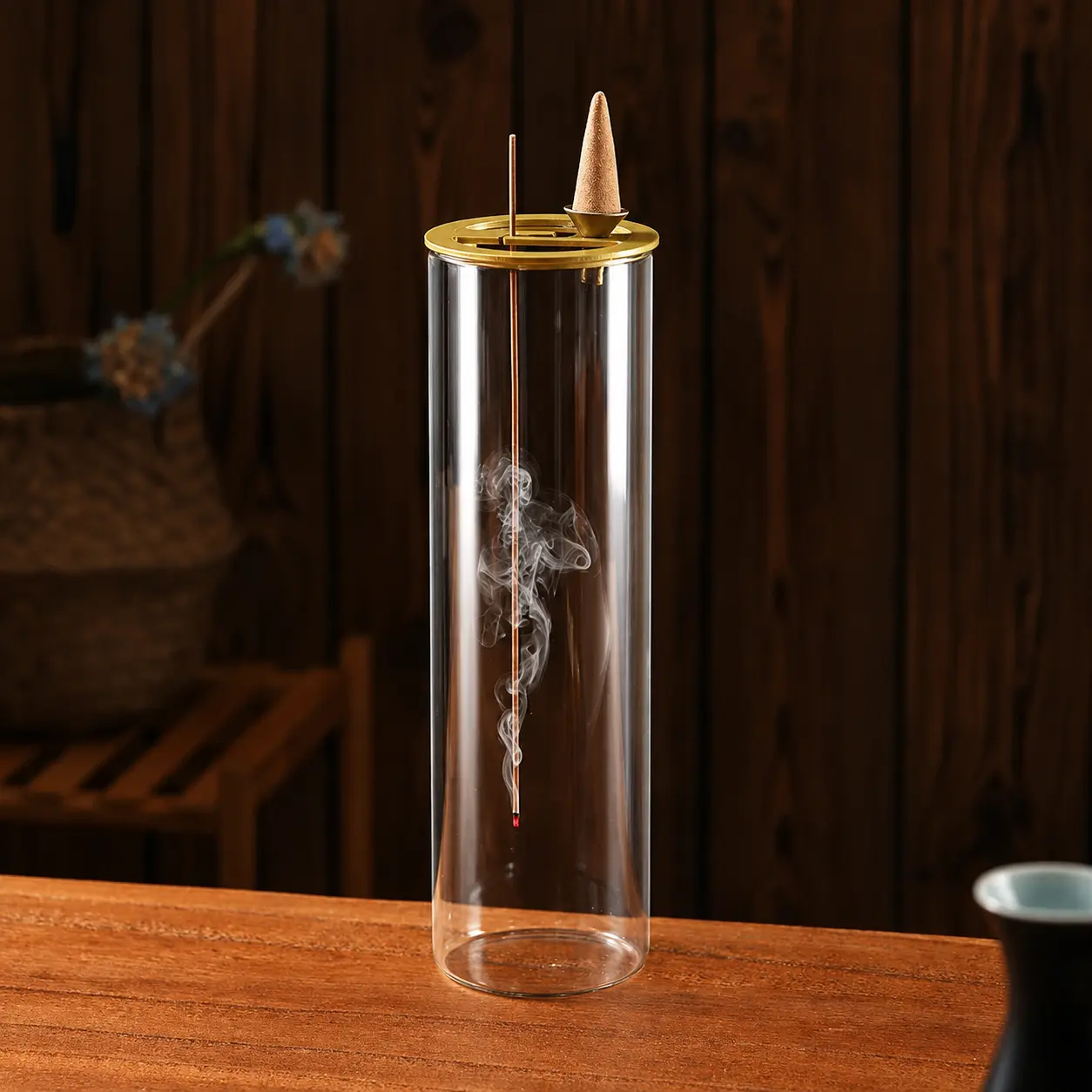 Glass Backflow Incense Burner, Home Fragrance Decor for Aroma Scented Fragrance Diffusion, Room Decor Home Supply, Elegant Modern Decor