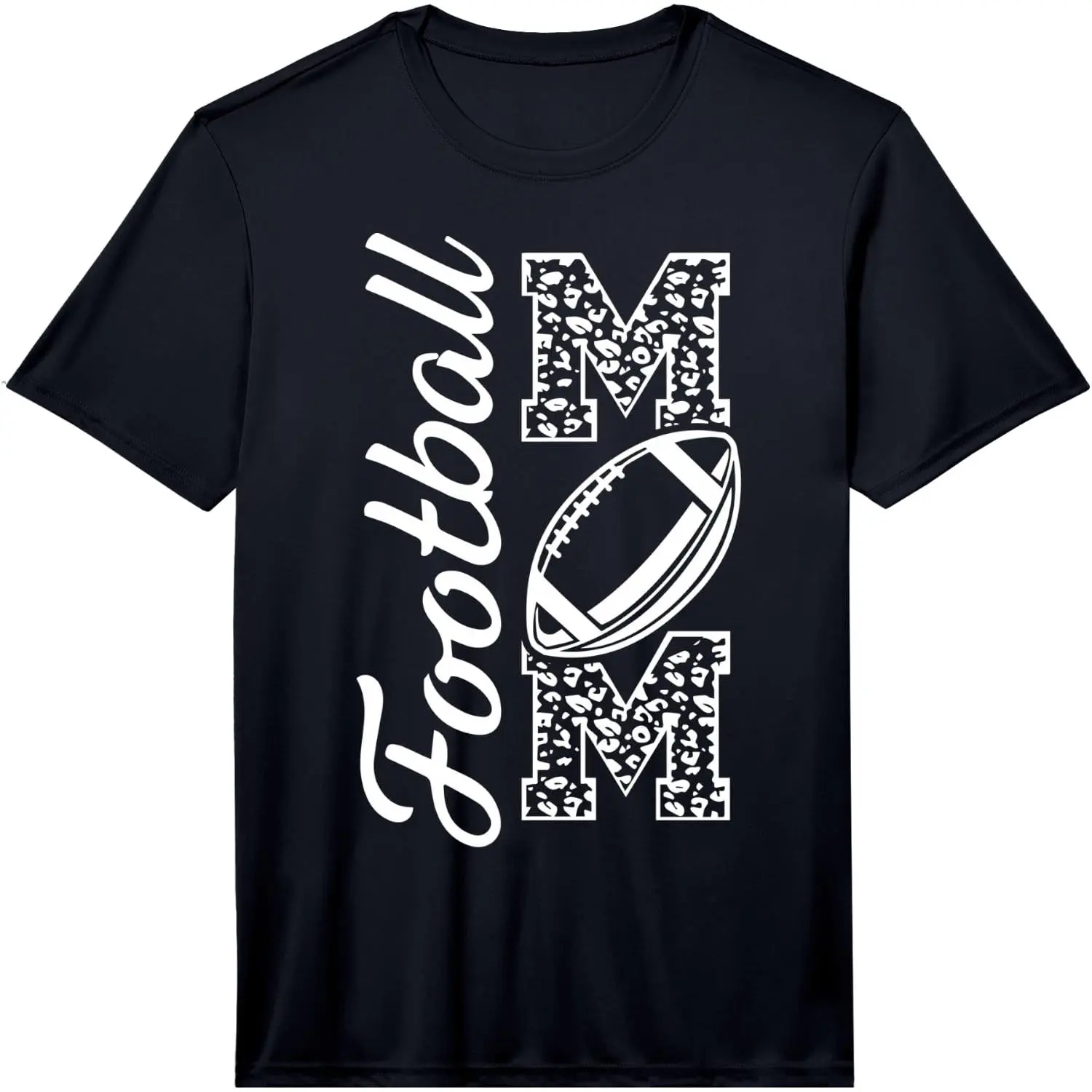 100% Cotton Football Cheer Shirts Women Game Day Mom Football Mother Performance T-Shirt