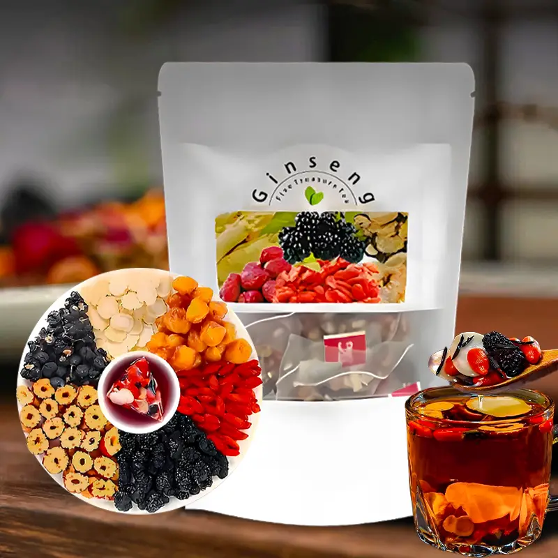 Kidney Tea Formula Ginseng Eight Treasure Tea, Ginseng Eight Treasures Tea, Organic Kidney Cleanse Tea, Traditional Healthy Kidney Cleansing Tea for M