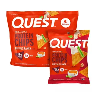 Quest Nutrition Tortilla Style Protein Chips - Buffalo Ranch - 4pk