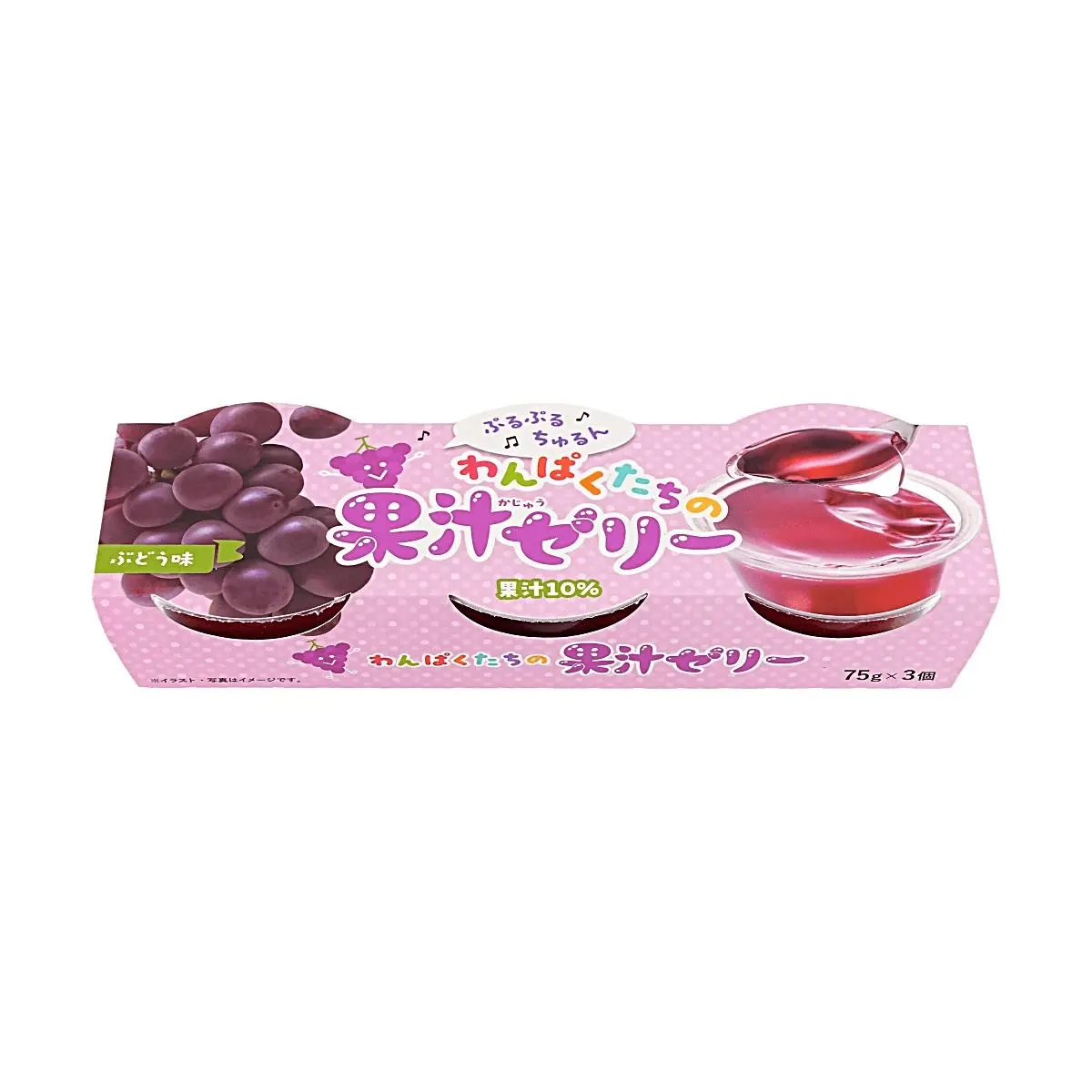 SEIU Japanese Grape Jelly Drink (225g) - 10% Real Juice, Q-Bounce Smooth Texture, Low Sodium Snacks, Ambient Temp. Refreshing Dessert Jelly Snack, Q-Bounce Texture