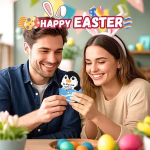 [Valentine's Day]Gifts for Him Her Boyfriend Girlfriend, To My Love Handmade Crochet Penguin Present, Wedding Anniversary Birthday Gift for Women Men, Romantic I Love You Gift for Couples Wife Husband Christmas valentines day gifts