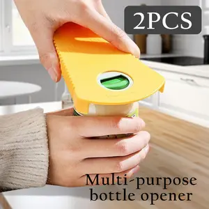 2 Counts Jar and Bottle Opener, Reliable Can Lid Gripper Pad for Weak Hands