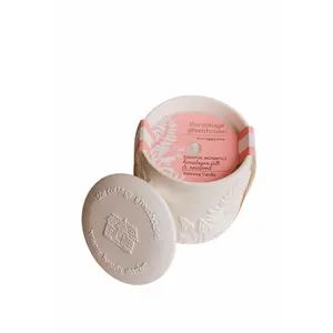 The Cottage Greenhouse Himalayan Salt & Rosewood Ceramic Candle