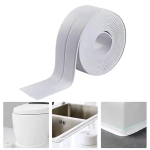 0.87in x 125in Caulk Strip Tape for Kitchen & Bath, Self Adhesive Waterproof PVC Sealing Tape, Upgraded Acrylic Glow Sealant Trim for Sink Toilet Bathtub (White)