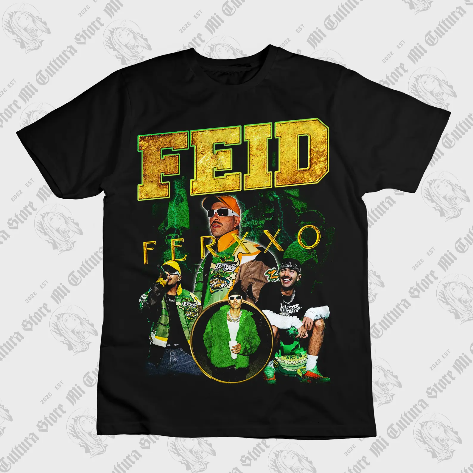 Feid Ferxxo Vintage look Shirt,Hiphop Reggaeton Rapper Singer Homage Graphic Unisex T-Shirt, Bootleg Retro 90's Fans Tee Gift unisex latino