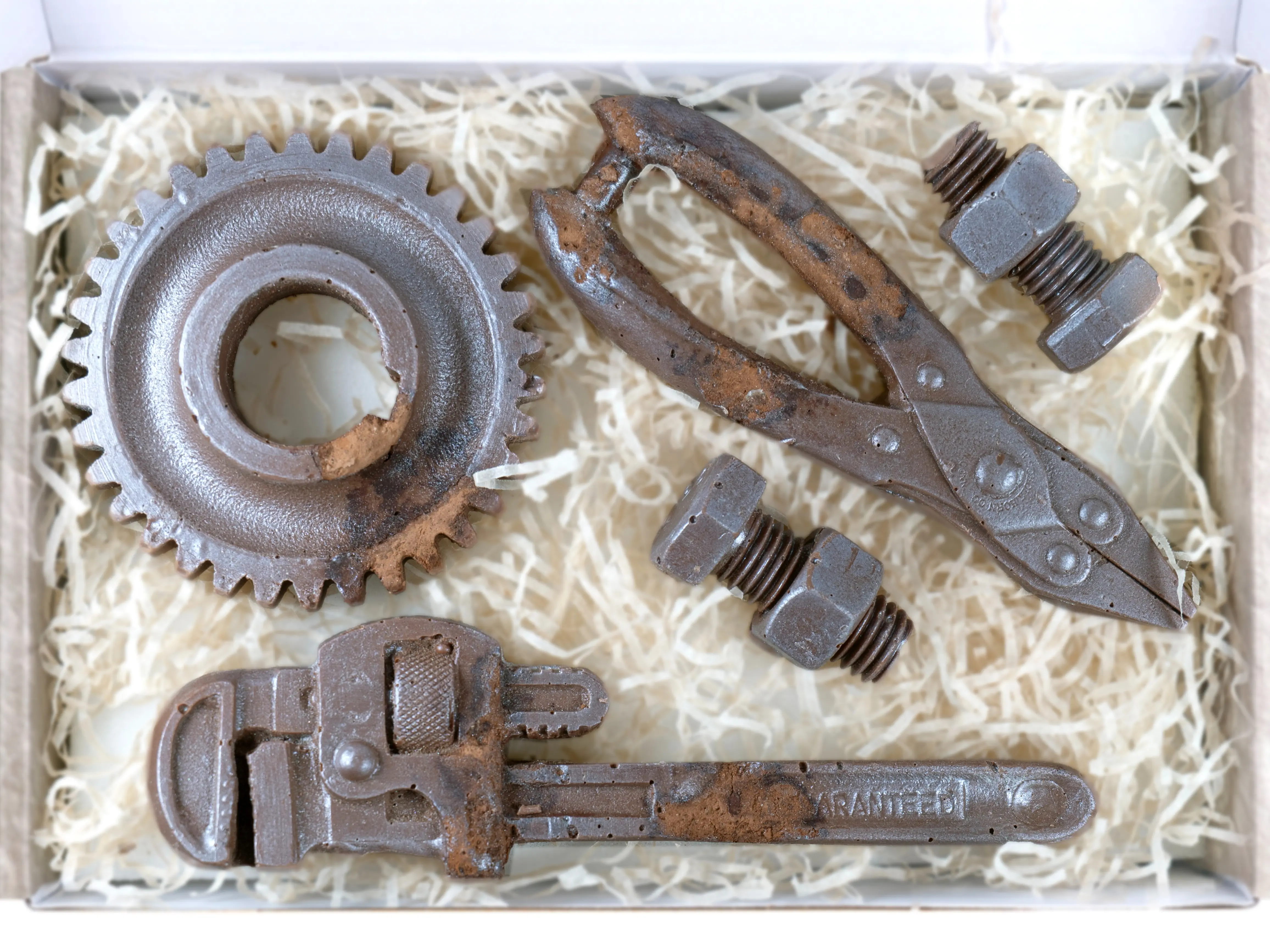 Milk Chocolate Gift Set, Life Sized Chocolate Tools, 5 pcs. Milk Chocolate Gift Set, Life Sized Chocolate Tools, 5 pcs.