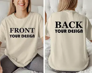 Front And Back Custom Text Shirt, Double Sided Custom Business Logo Shirt, Personalized Custom Shirt, Customize Your Own Design Shirt