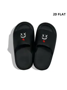 1 pair of men's home slippers, featuring a cartoon boxing glove design, available in multiple colors and sizes, made of comfortable and soft material, suitable for indoor wear, casual home shoes