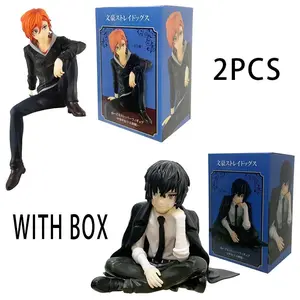 Bungo Stray Dogs 12cm Dazai Osamu Noodles Press Figure Japanese Cartoon Figurines Collection Cute Toys