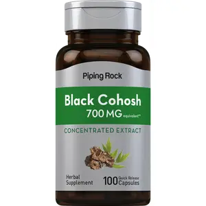 Piping Rock Black Cohosh Root Extract | 700 mg | 100 Capsules | Concentrated | Non-GMO, Gluten Free Supplement