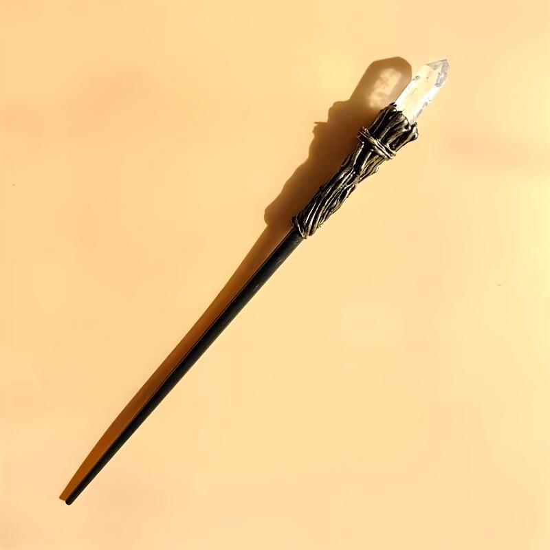 1 crystal magic wand The staff Magic wand, suitable for magic enthusiasts, props for role-playing and party performances, Christmas decoration gifts, home decoration and clothing accessories, craft supplies