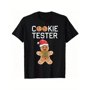 Men's Funny Gingerbread for Man Christmas Tee - 100% Cotton, Comfortable & Stylish for Casual Attire made in usa