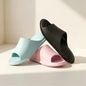 Soft Cloud Slides Soft Squishy Waterproof Pillow Slides, Cloud Foam Platform Slippers, Anti Slip Comfort Slides for Indoor Outdoor