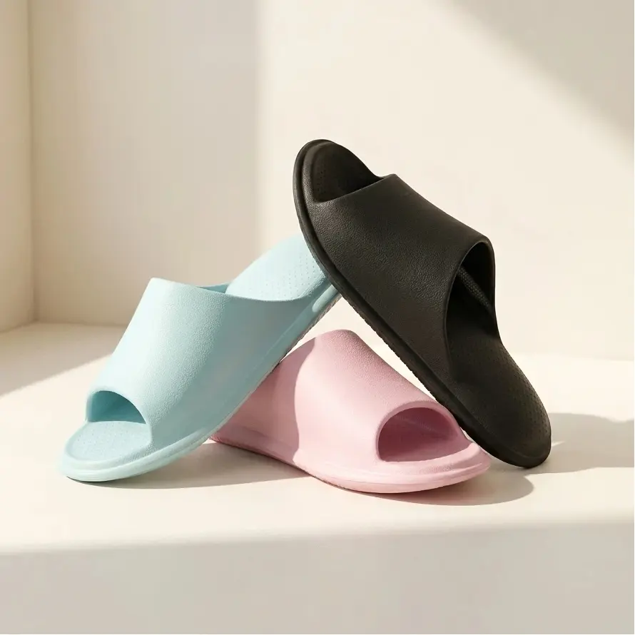 Soft Cloud Slides Soft Squishy Waterproof Pillow Slides, Cloud Foam Platform Slippers, Anti Slip Comfort Slides for Indoor Outdoor