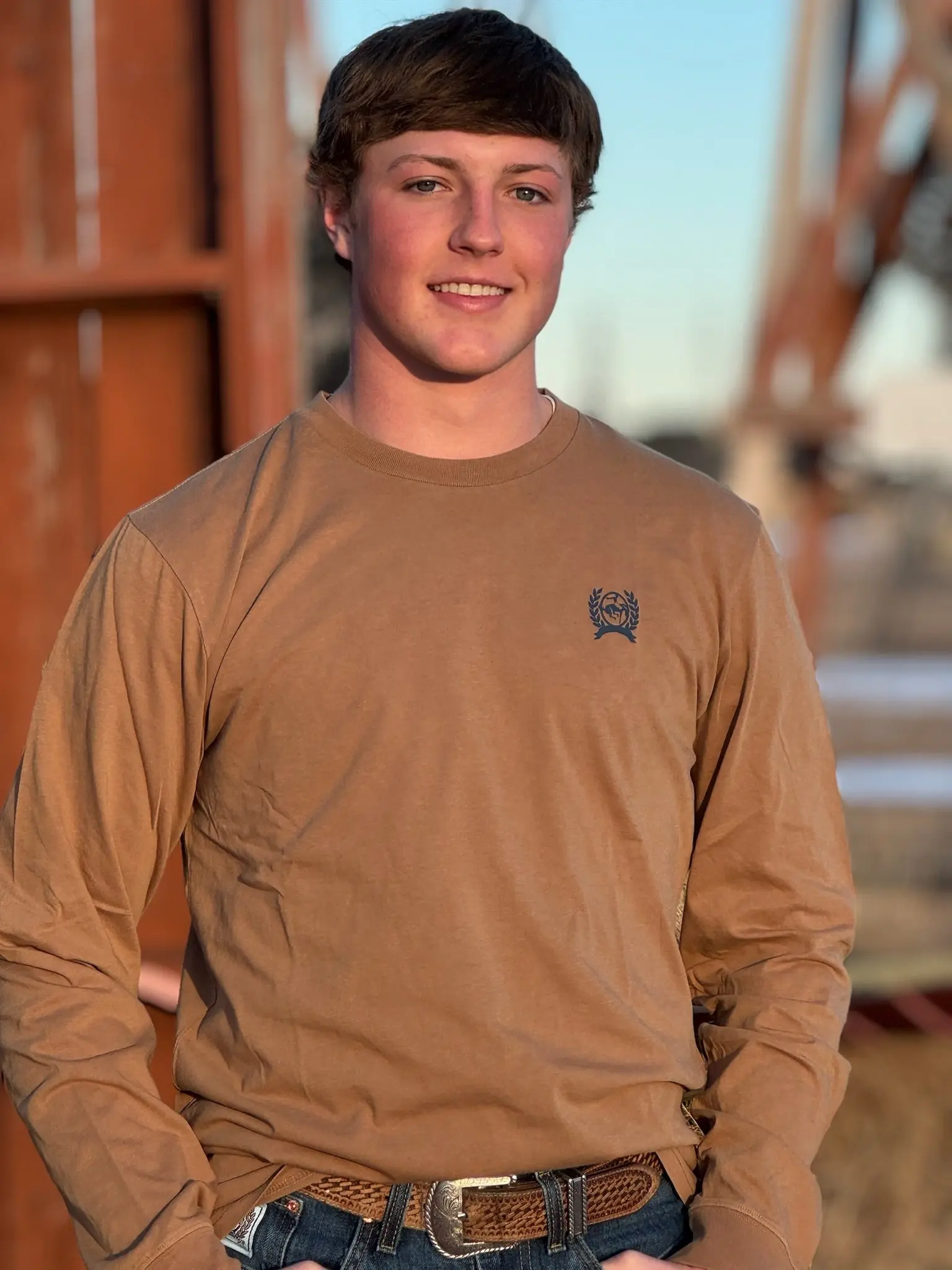 Ranchin' Ain't Easy Long Sleeve Tee by Cinch